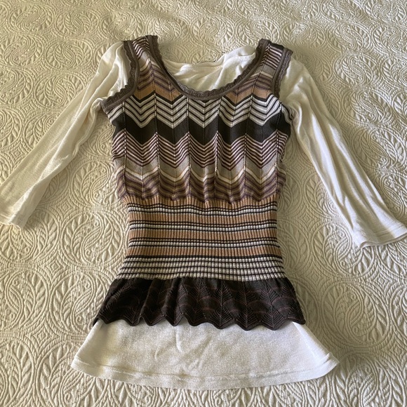 Vintage Crochet Knit Sweater Vest. Made in USA. - Picture 2 of 12